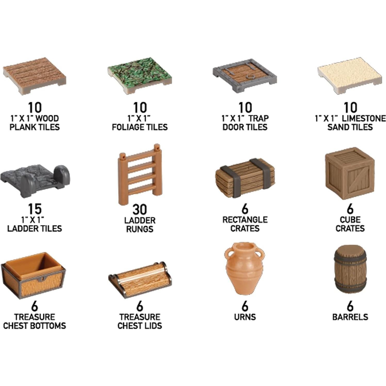 Conjunto de expansión Monster Adventure Terrain 121 piezas