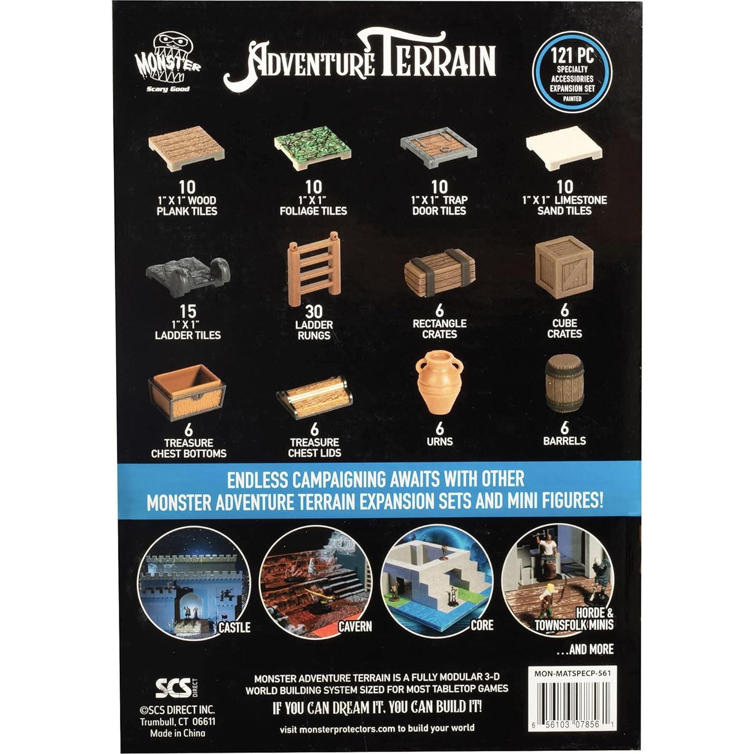 Conjunto de expansión Monster Adventure Terrain 121 piezas