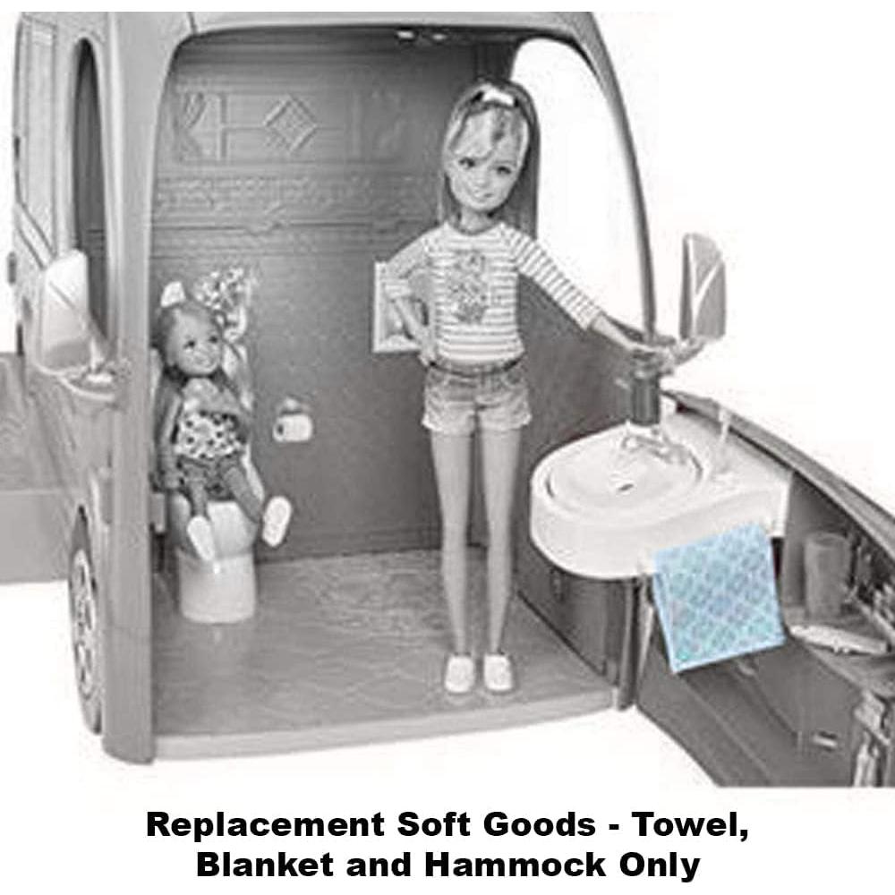 Juego de Camping Pop-Up Barbie CJT42 Toalla Manta Hamaca