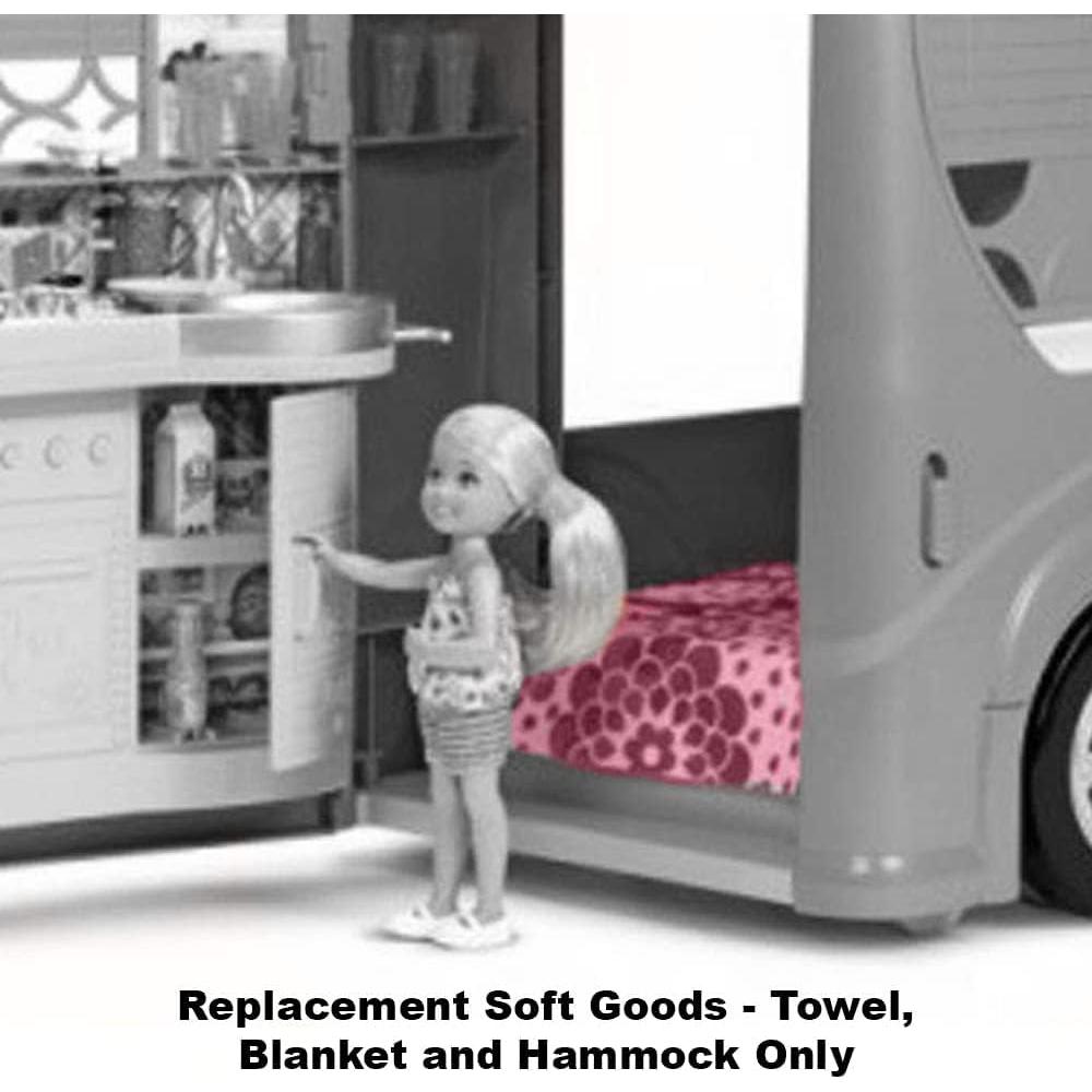 Juego de Camping Pop-Up Barbie CJT42 Toalla Manta Hamaca