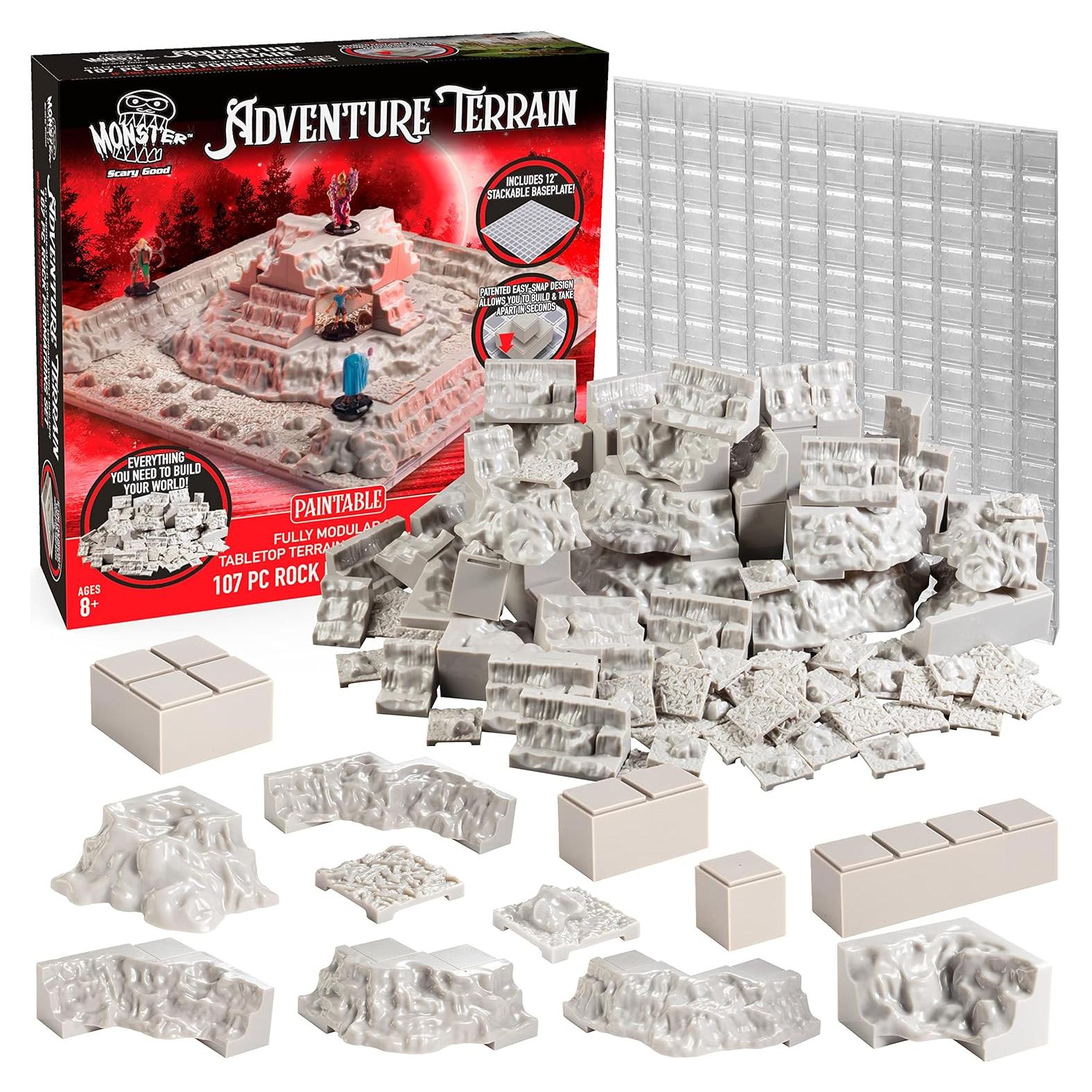 Conjunto de Terreno de Aventura Monster 107 Piezas Modular