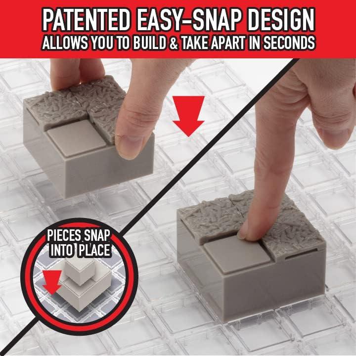 Conjunto de Terreno de Aventura Monster 107 Piezas Modular