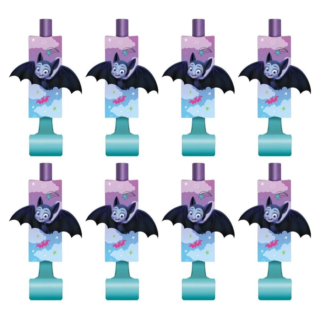 Silbatos de Fiesta Disney Vampirina | 8 Pcs | 27.94 cm
