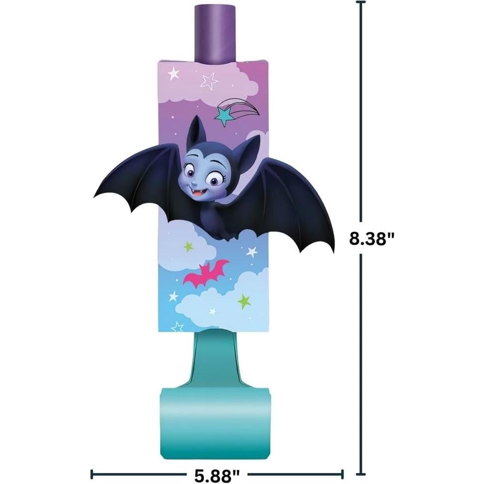Silbatos de Fiesta Disney Vampirina | 8 Pcs | 27.94 cm