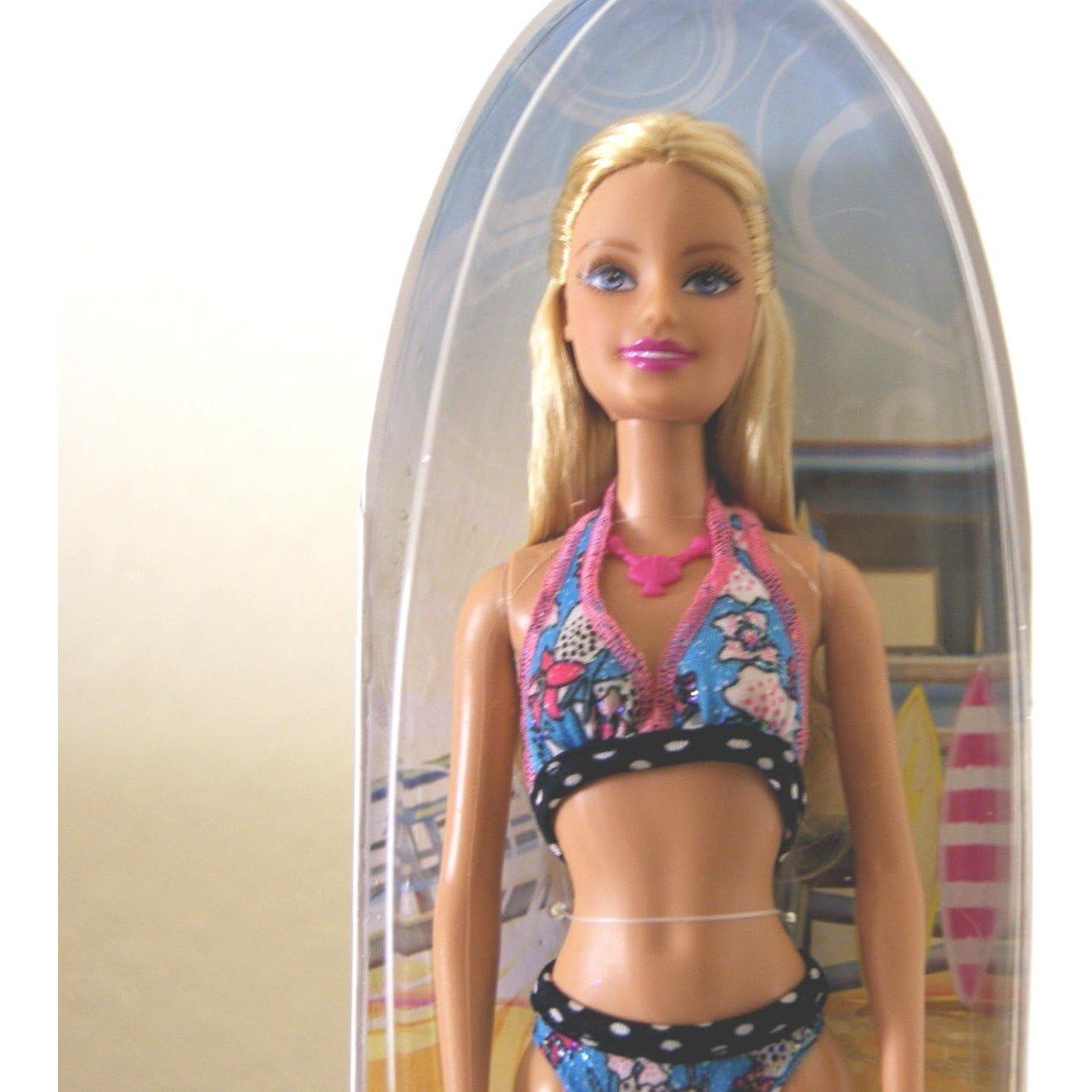 Muñeca Barbie Sirena 29.21 cm Rubia Traje Baño Azul/Rosa