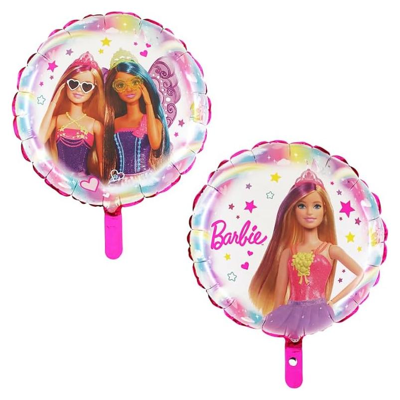 Globo de Barbie 46 cm Doble Cara con Puntos - Fiesta Infantil