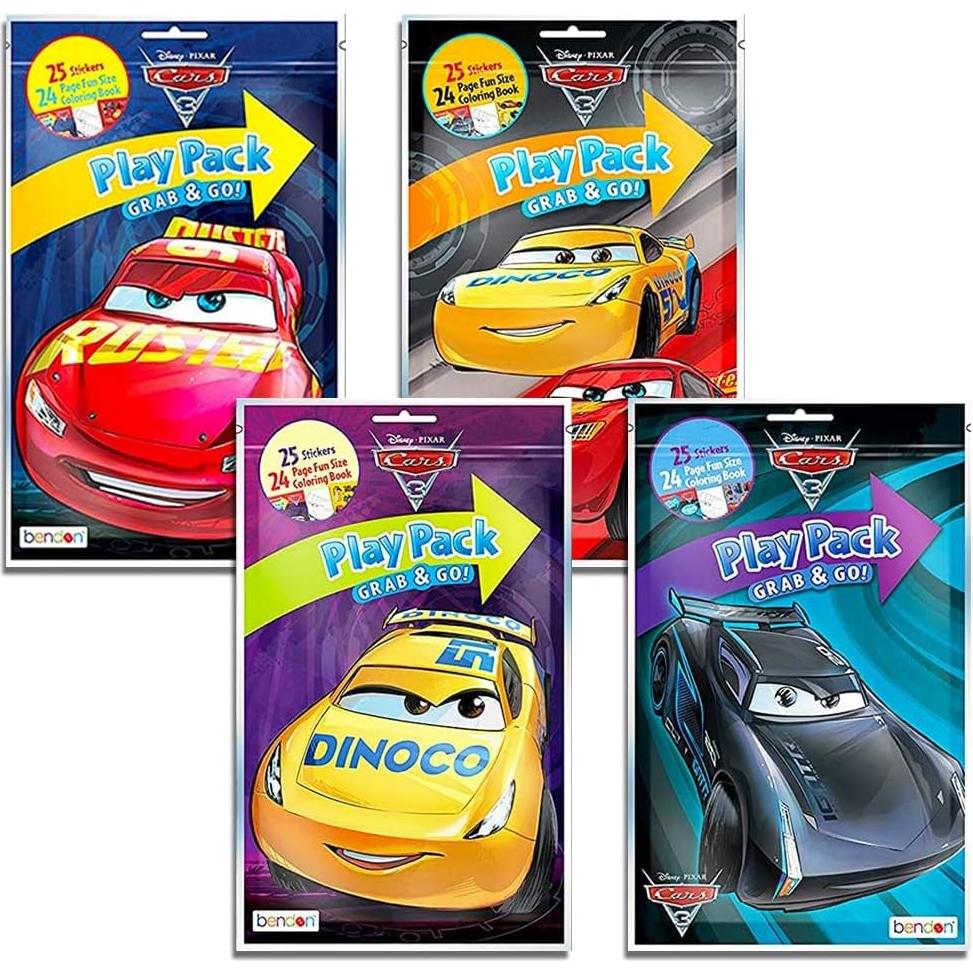 Favoritos de Fiesta Disney Cars - 6 Paquetes con Stickers