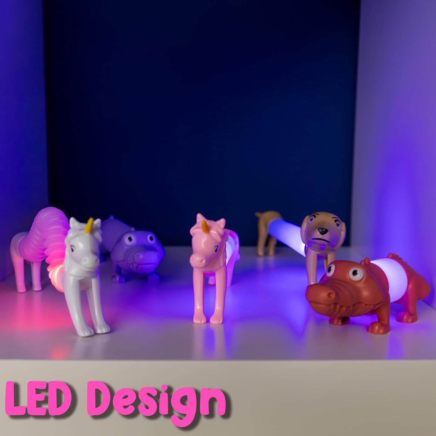 Paquete de 10 Tubos LED Boxgear para Niños - Juguetes Sensoriales