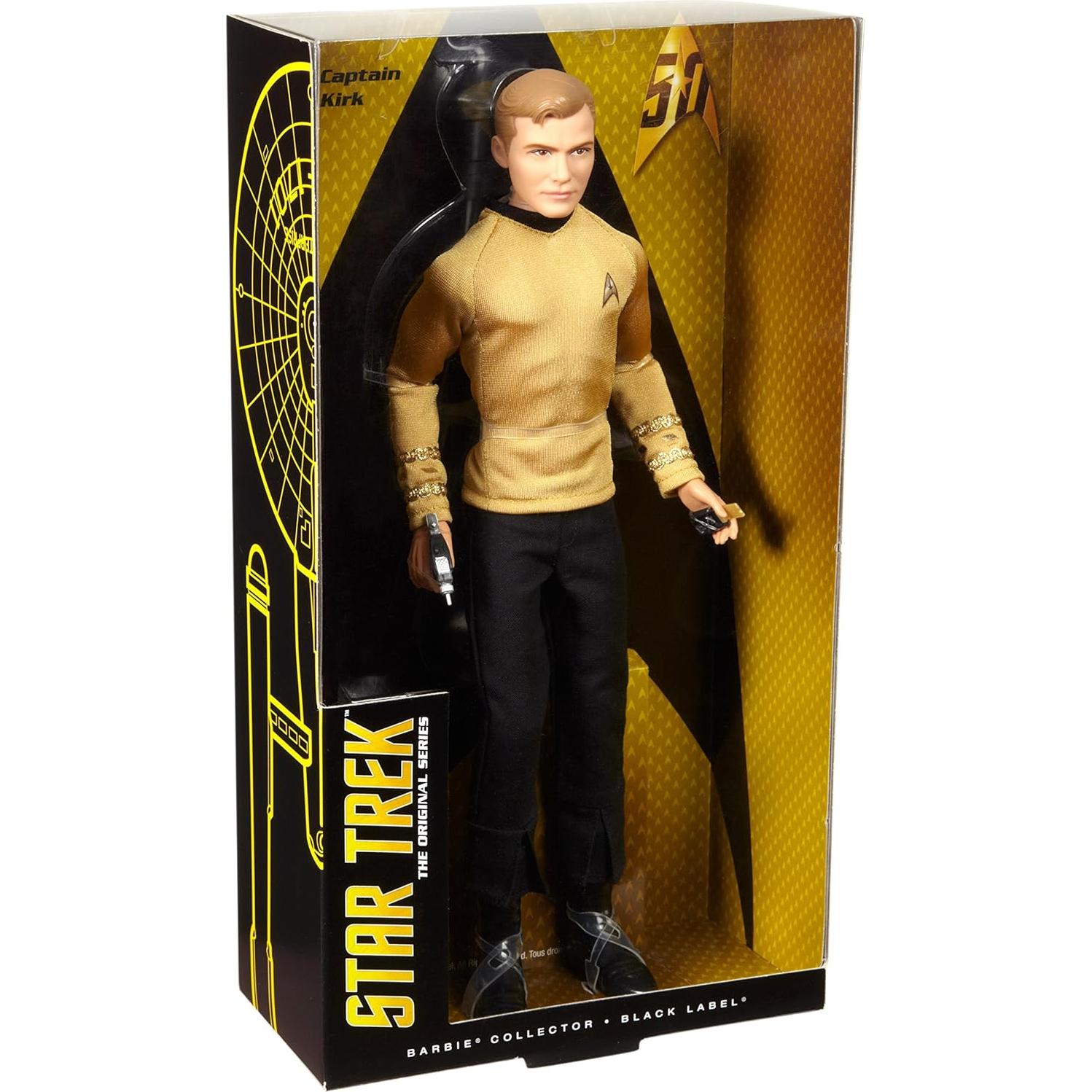 Muñeca Kirk Star Trek 50 Aniversario Mattel 33 cm