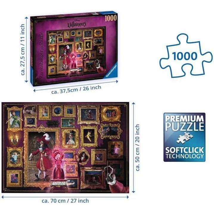 Rompecabezas Ravensburger 1000 Piezas Capitán Garfio Disney