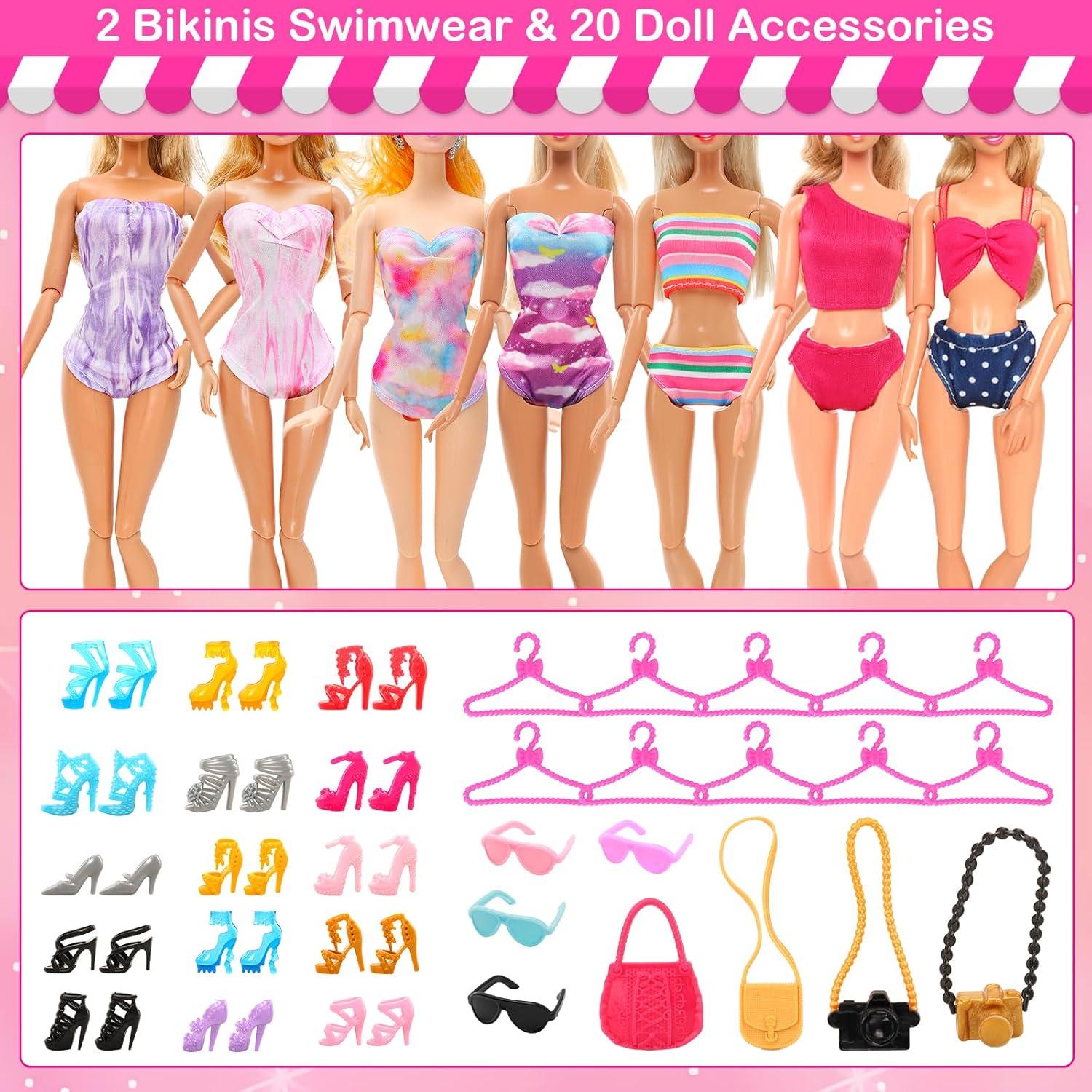 BARWA 37 Pzs Ropa y Accesorios para Muñecas 29 cm