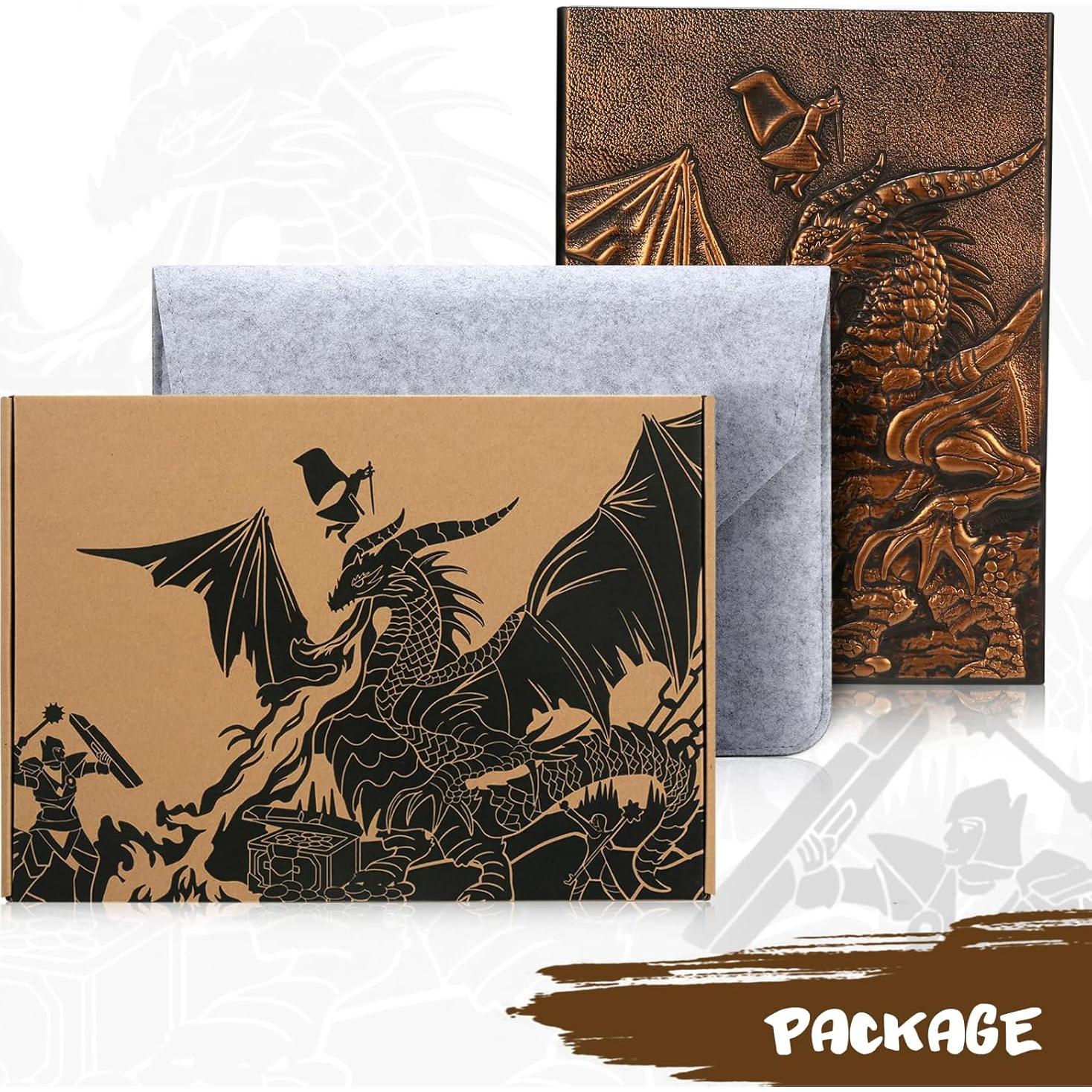 Pantalla DM SC 3D Cuero Sintético Dragón 4 Paneles Cobre