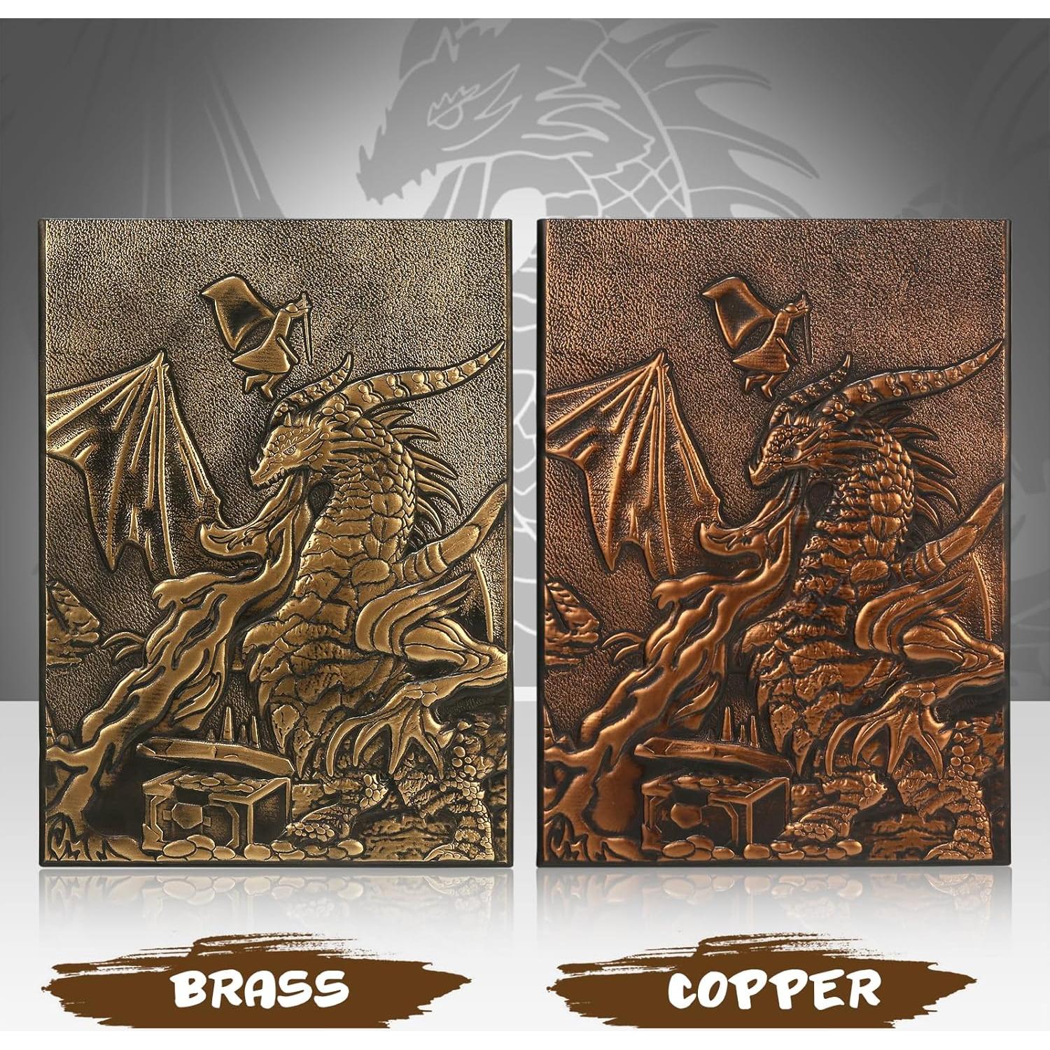 Pantalla DM SC 3D Cuero Sintético Dragón 4 Paneles Cobre