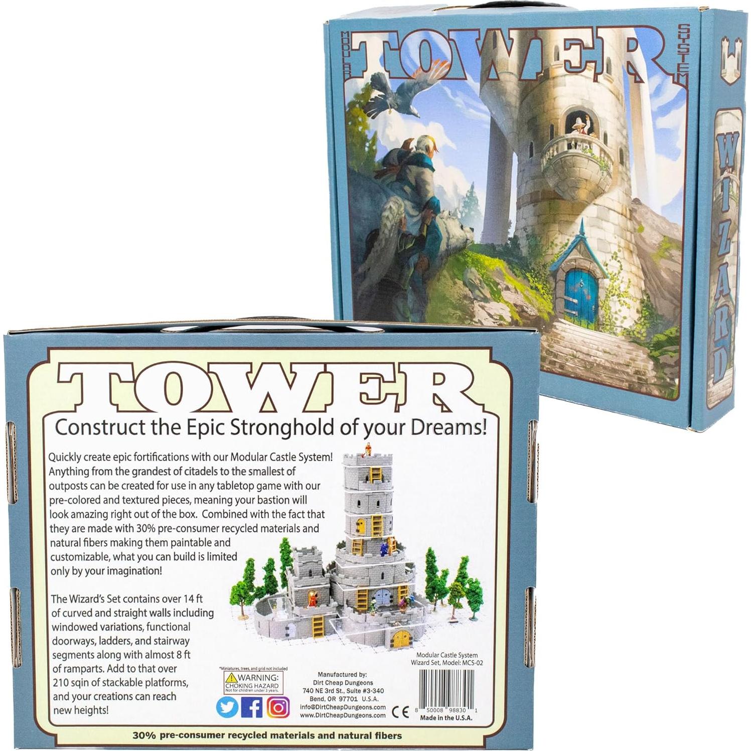 Set de Castillo Modular Mago - 400 Piezas para RPG