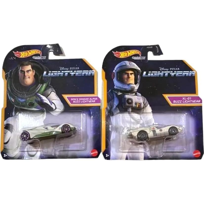 Juego de 3 Vehículos Diecast Hot Wheels Lightyear Buzz Sox