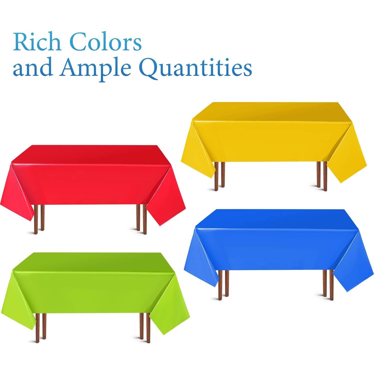 Manteles de Fiesta Hosuly 12 Pcs 137x274 cm Colorido