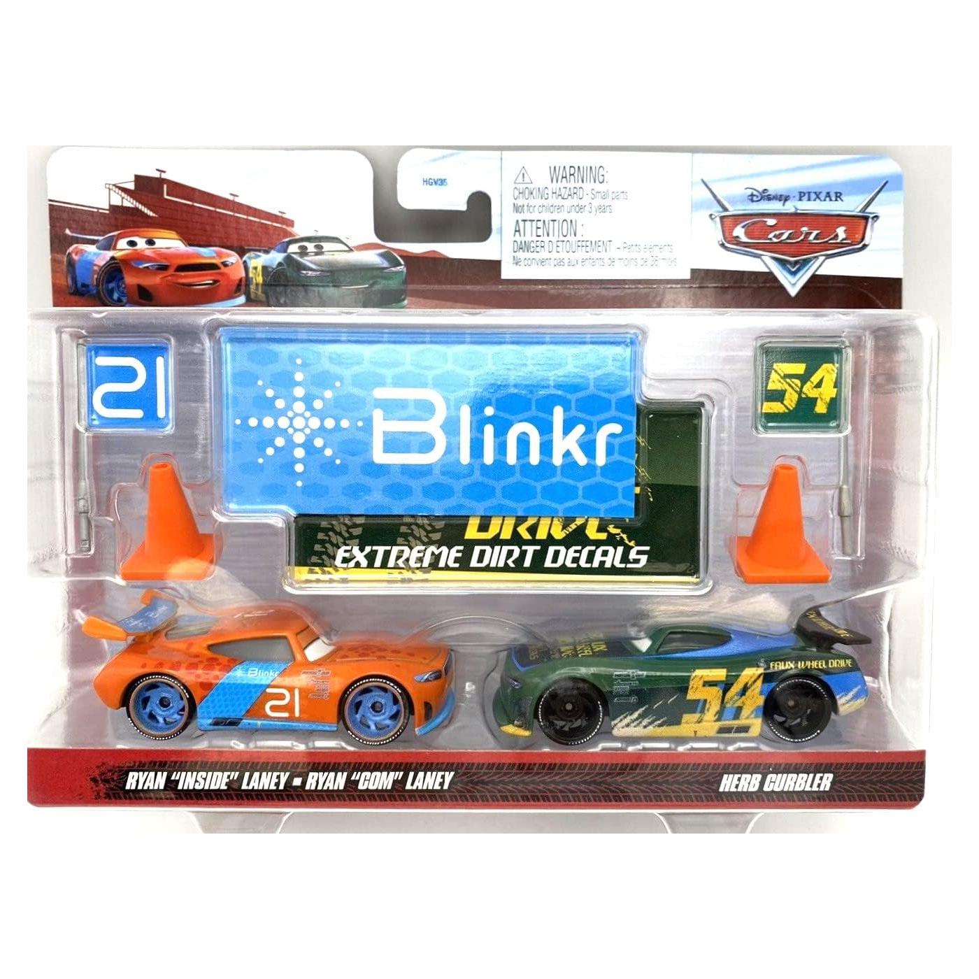 Disney Cars 2022 Paquete 2 Juguetes Mattel con Banderas