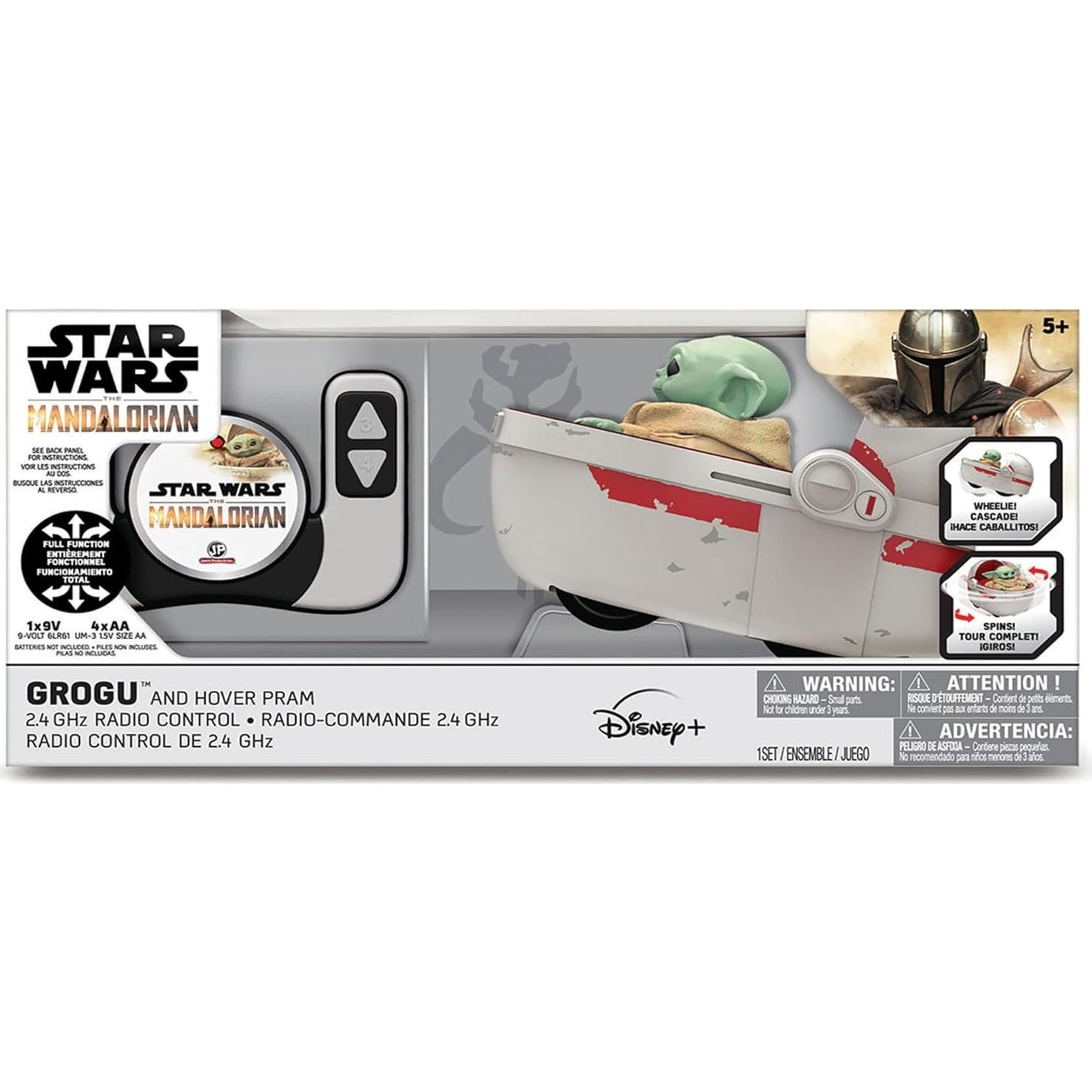 Vehículo R/C Grogu y Hover Pram Star Wars 22.86 cm