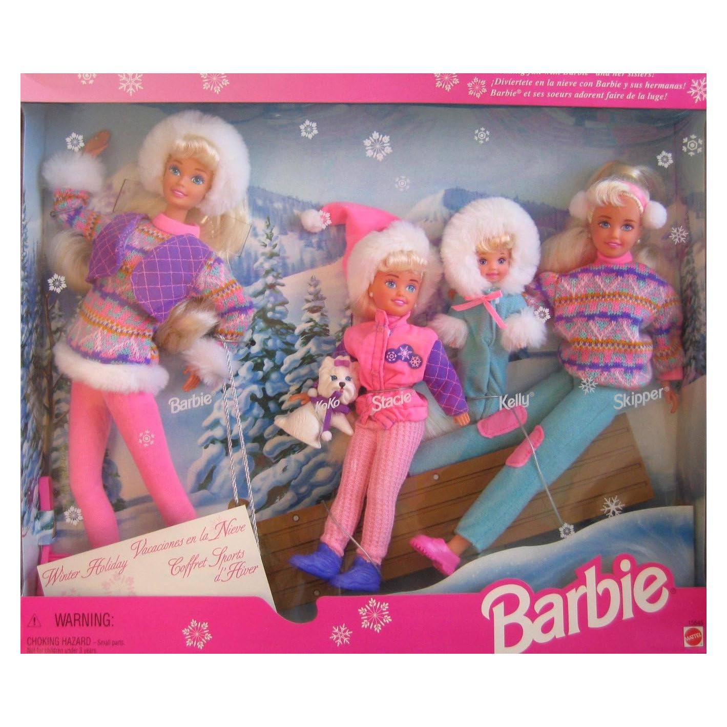 Set de Vacaciones de Invierno Barbie Diversión en Trineo