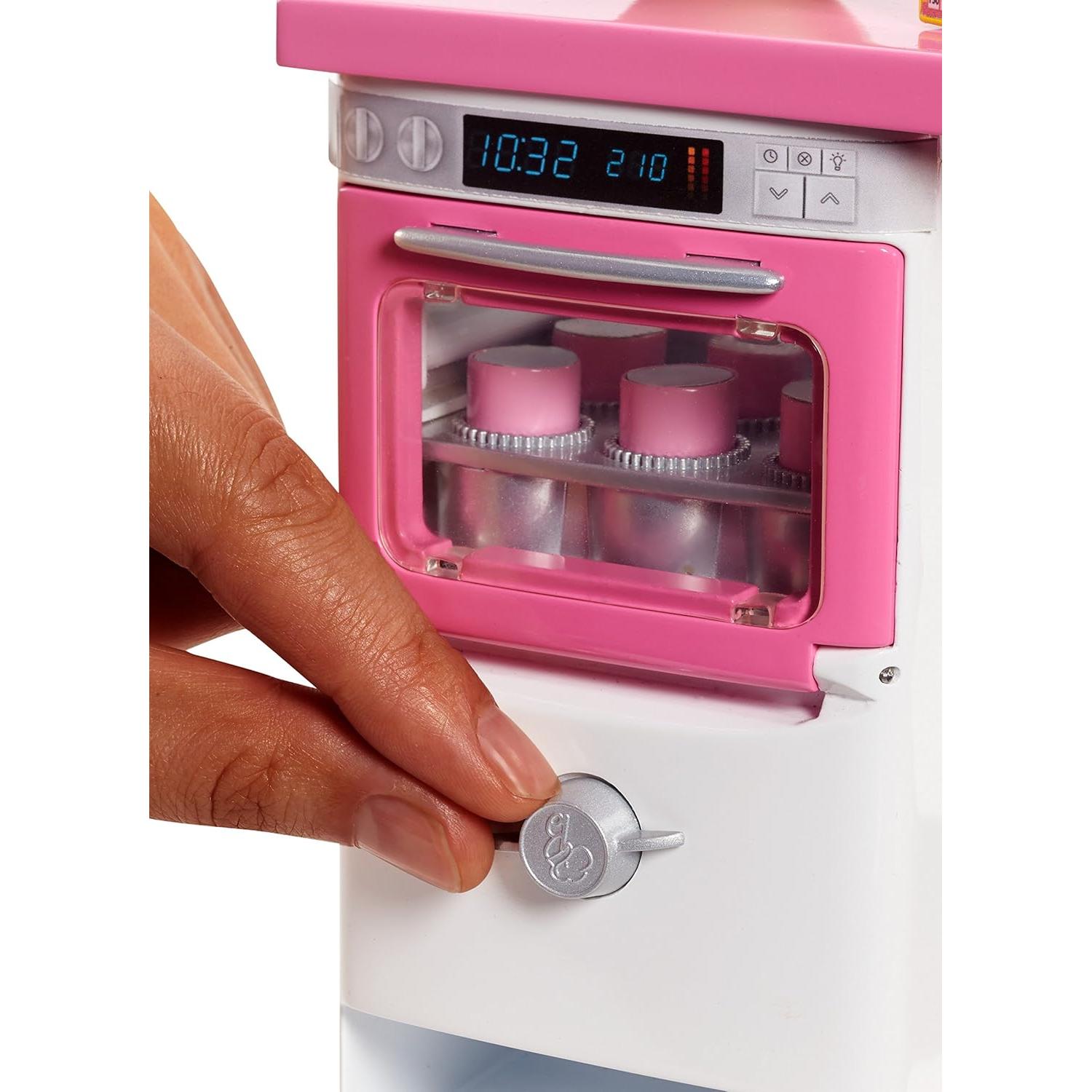 Barbie Juego de Chef Pastelería con Horno y Accesorios