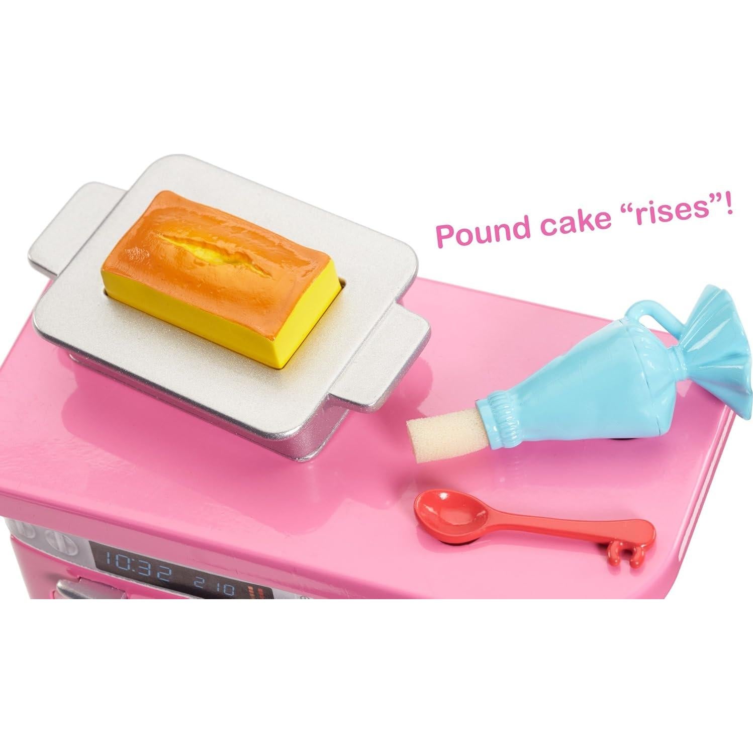 Barbie Juego de Chef Pastelería con Horno y Accesorios