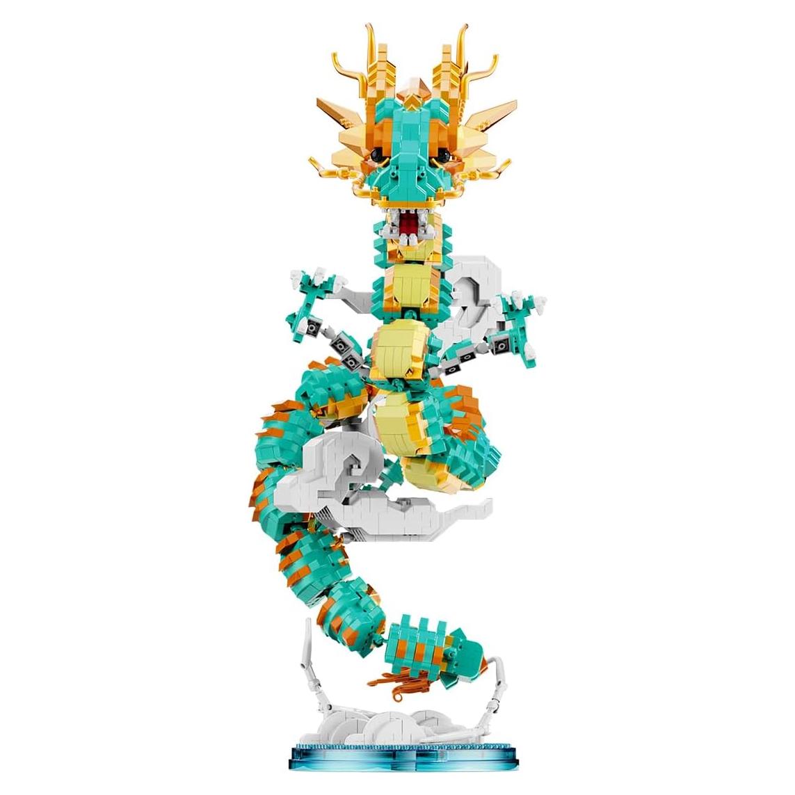 Conjunto de Bloques Micro Dragón Afortunado BDYDT 2860 PZS