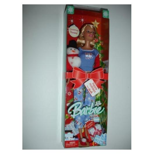 Muñeca Barbie Mañana de Navidad con Muñeco de Nieve Mattel