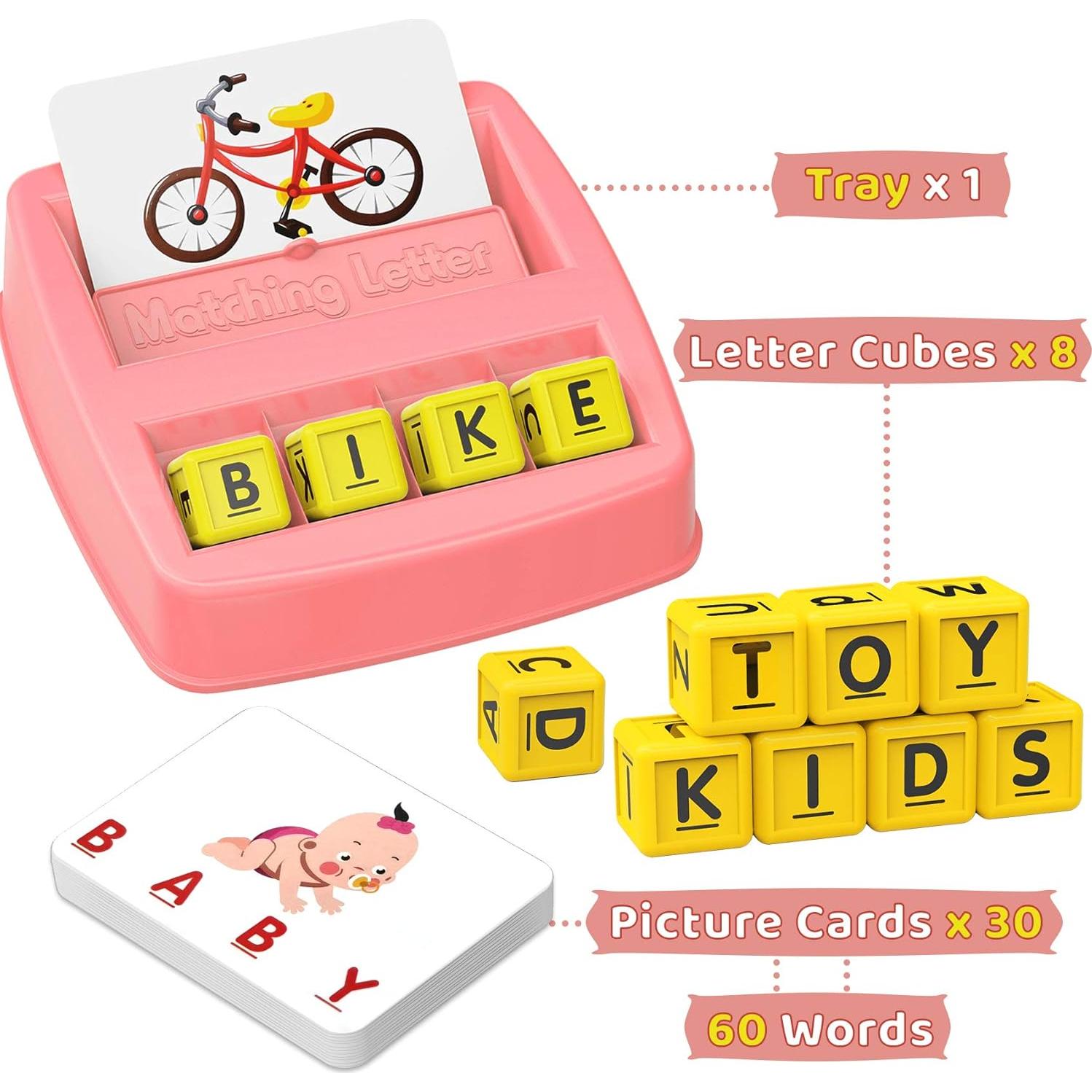 Juguete Educativo HahaGift para Niñas 2-5 Años - Letras y Palabras