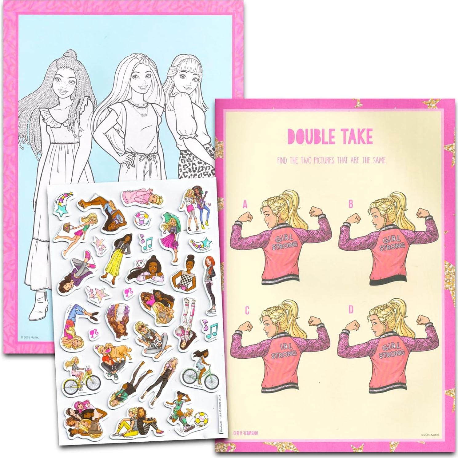 Libros para Colorear Barbie Bendon 20 Páginas y Stickers