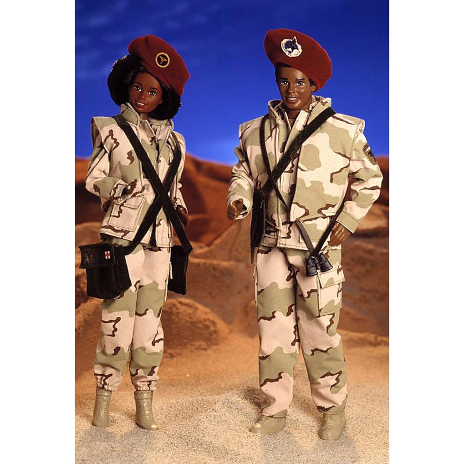 Muñecos Barbie y Ken Ejército Deluxe Mattel 29.21 cm