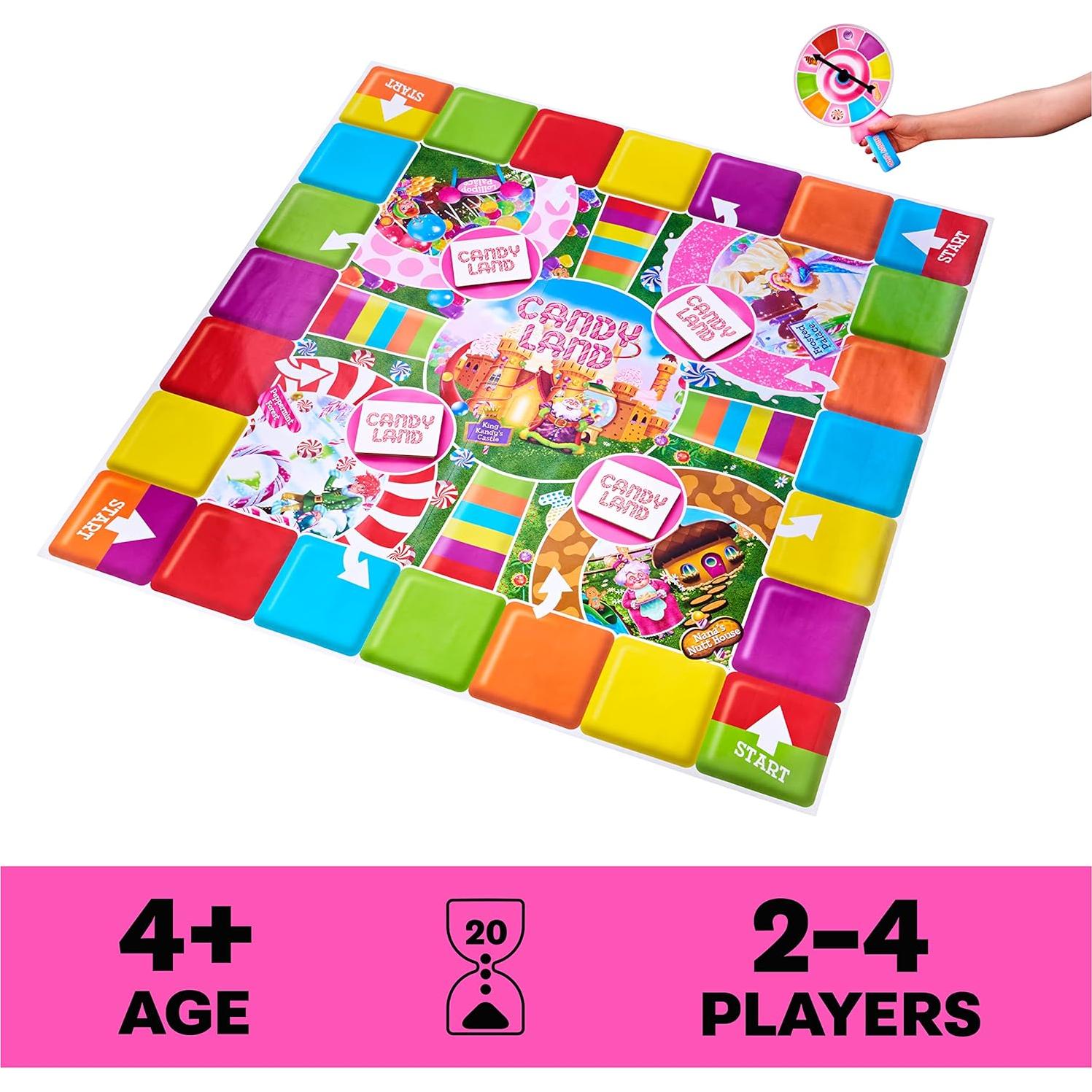 Juego de Mesa Gigante Candy Land Spin Master 162 cm 2-4 Jugadores