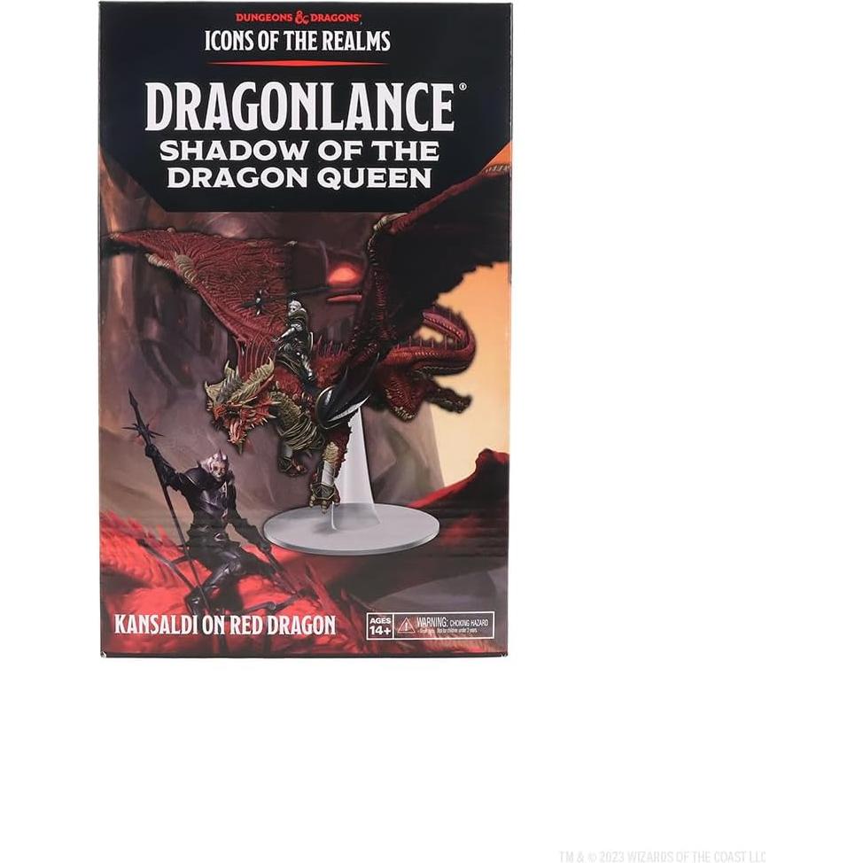 Miniatura WizKids D&D Dragonlance Kansaldi Dragón Rojo