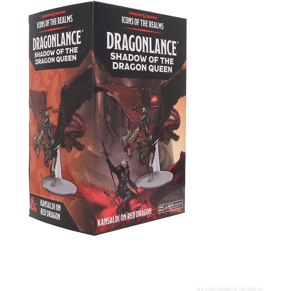 Miniatura WizKids D&D Dragonlance Kansaldi Dragón Rojo