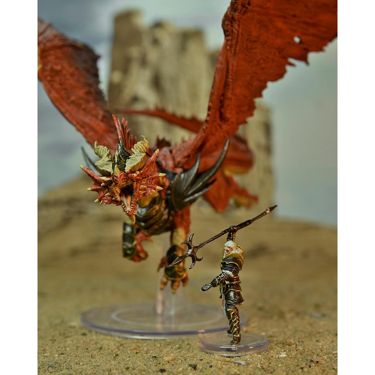 Miniatura WizKids D&D Dragonlance Kansaldi Dragón Rojo