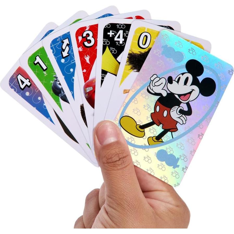 Juego de Cartas UNO Disney 100 Mattel con Personajes