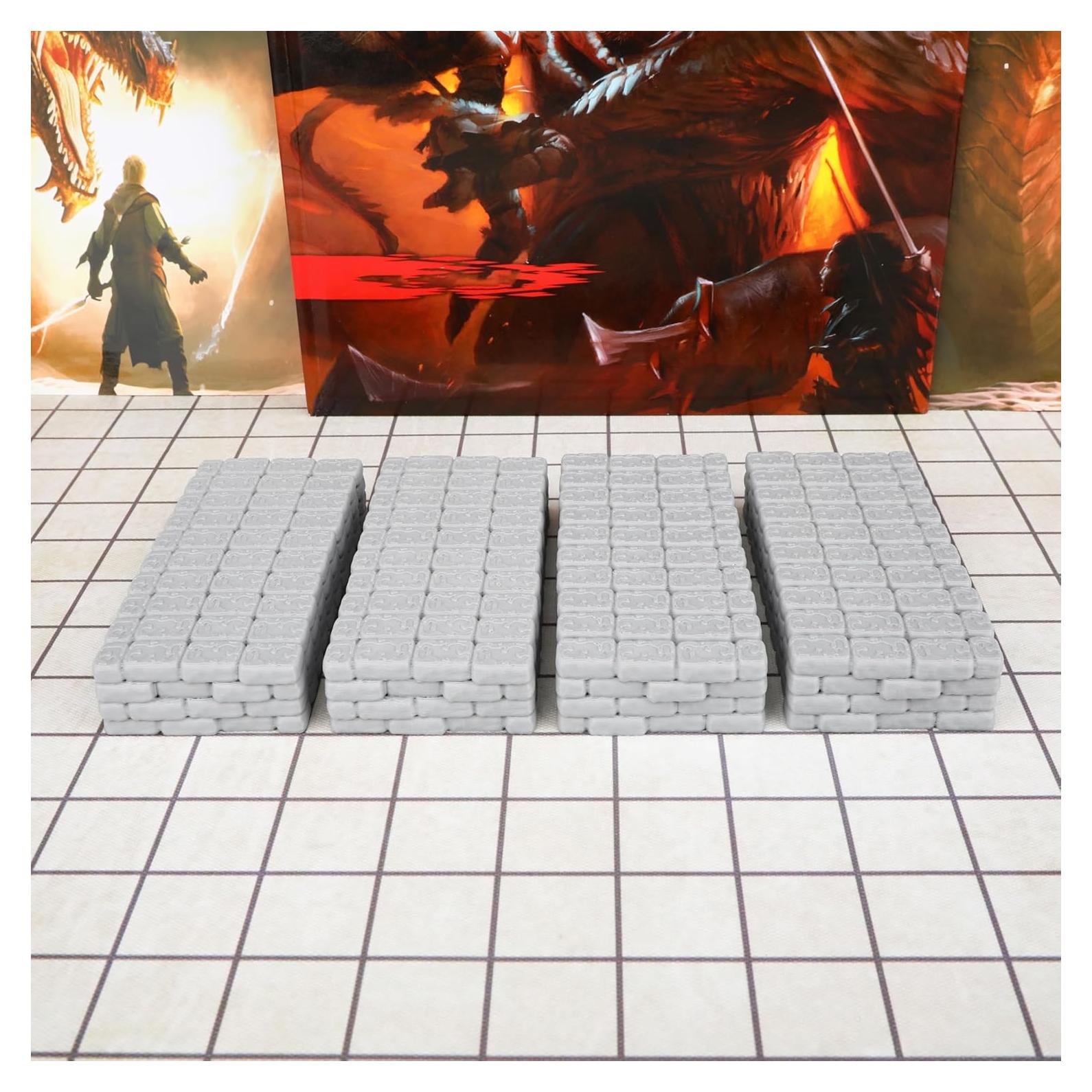 Paredes de Mazmorras AUSPDICE 40pcs Modular 5cm RPG