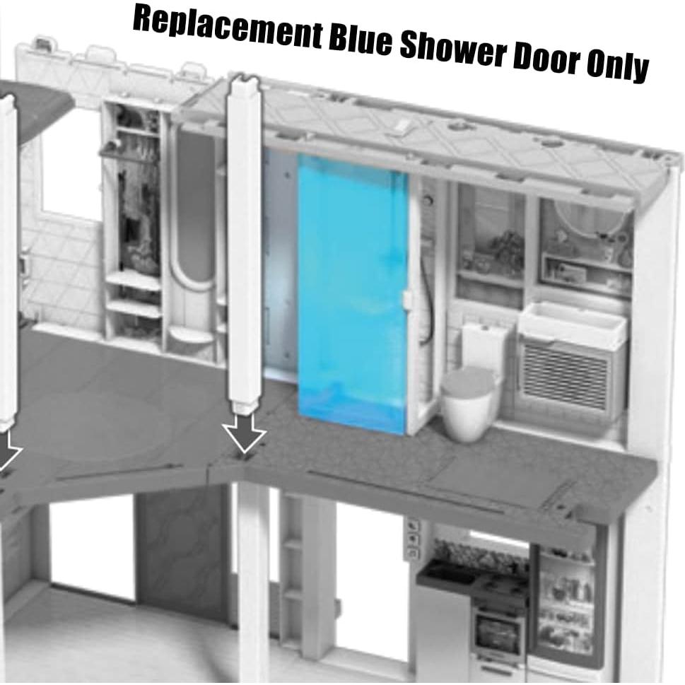 Puerta de Ducha Azul Repuesto Barbie Casa de Ensueño GRG93