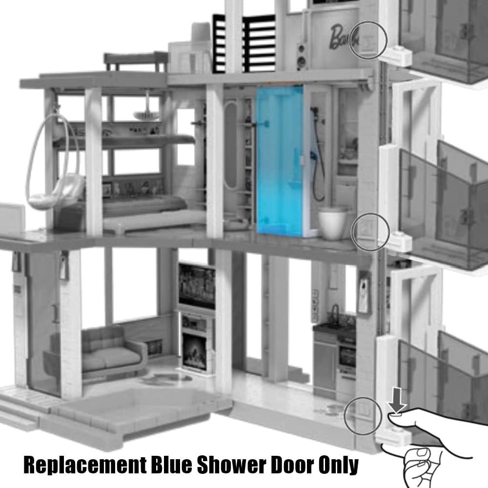 Puerta de Ducha Azul Repuesto Barbie Casa de Ensueño GRG93