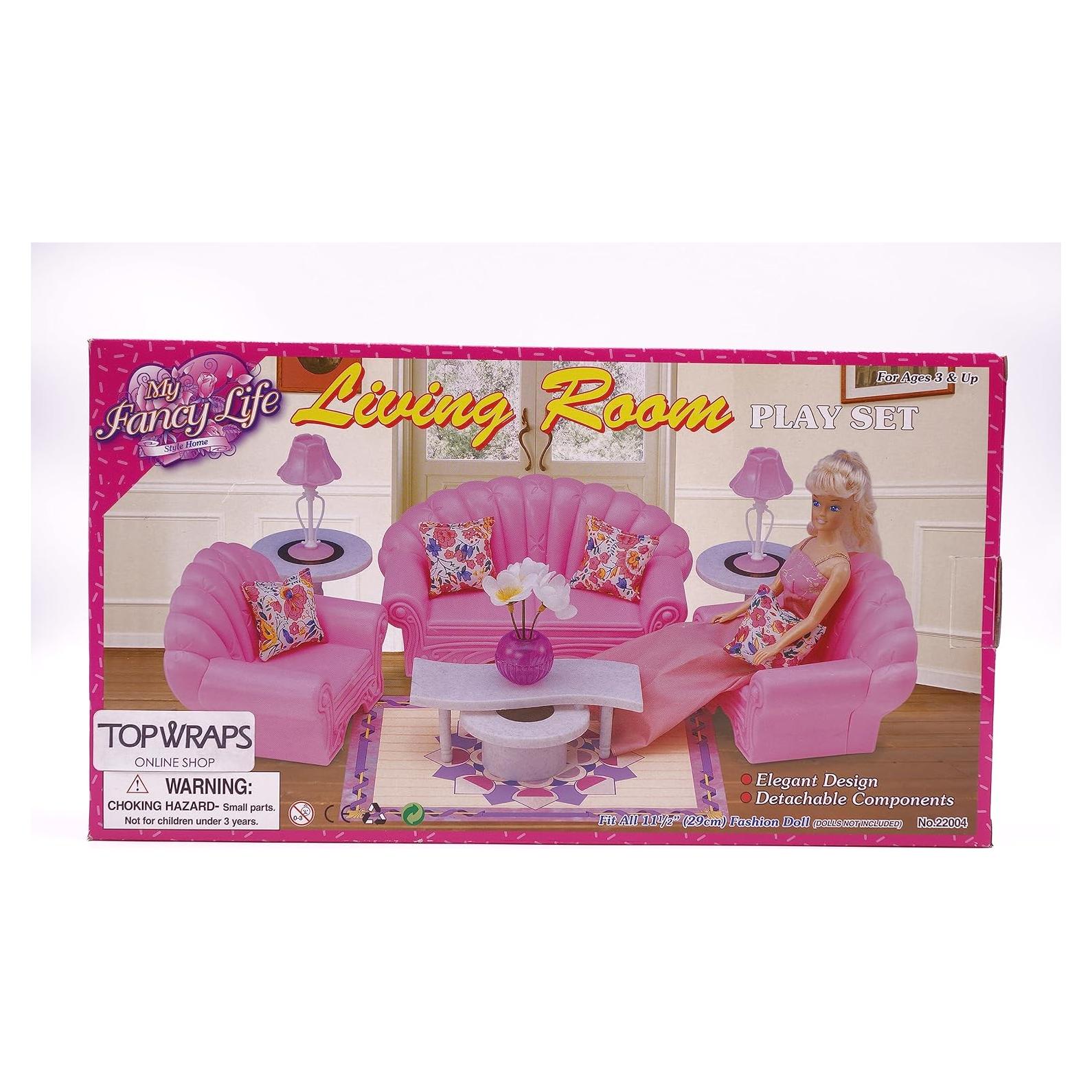 Juego de Sala para Casa de Muñecas Gloria - Accesorios Incluidos