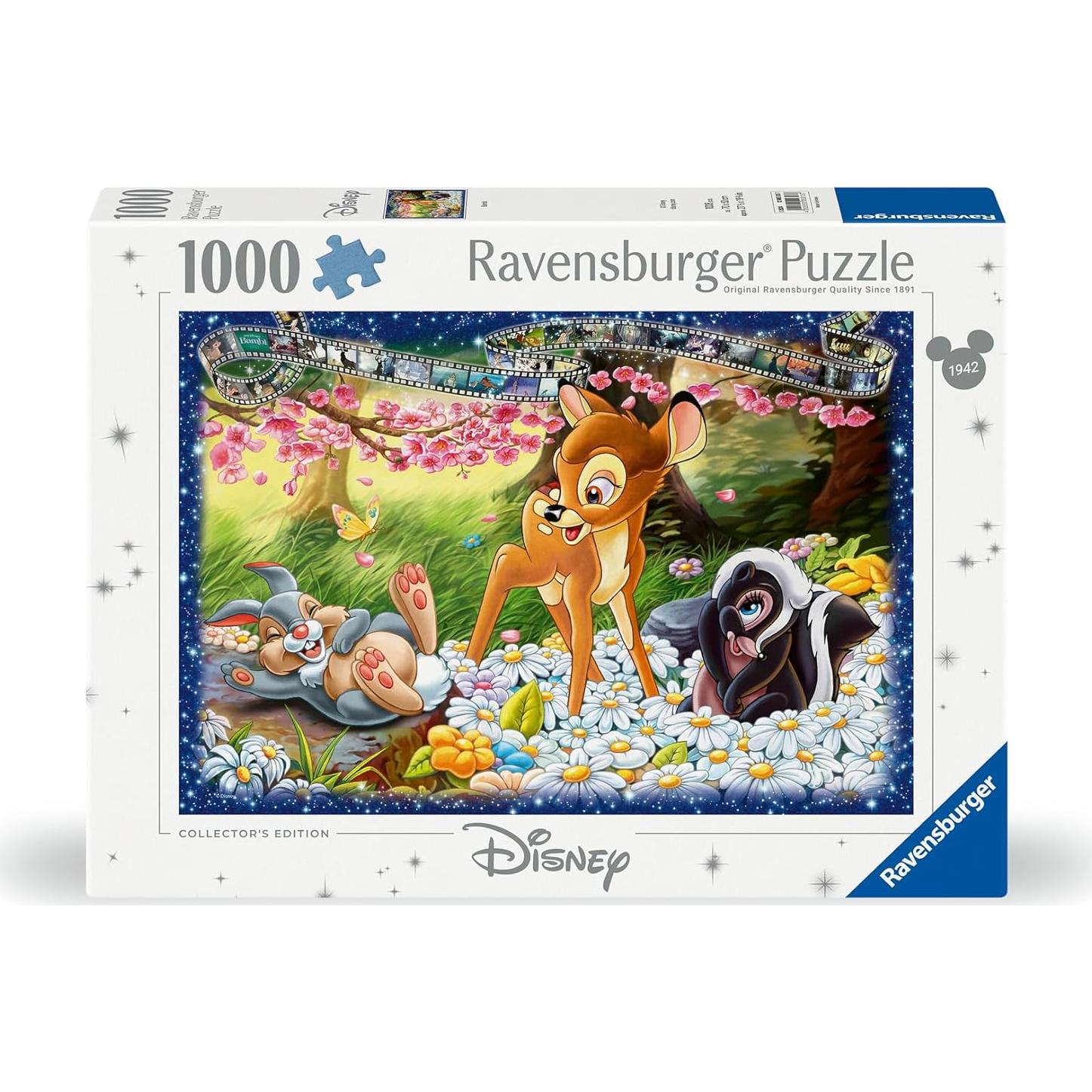 Disney Collector's Edition Bambi 1000 Piece Jigsaw Puzzle for Adults - 12000313 - Handcrafted Tooling, Made in Germany, Every Piece Fits Together Perfectly