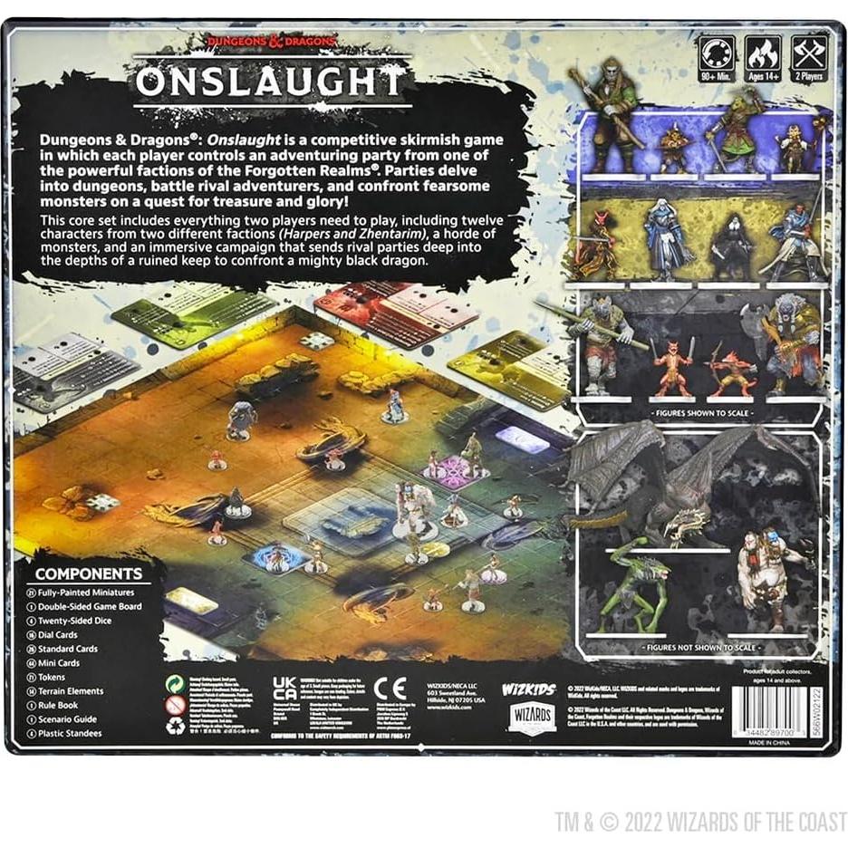 Juego de Mesa D&D Onslaught WIZKIDS 2- jugadores 14+