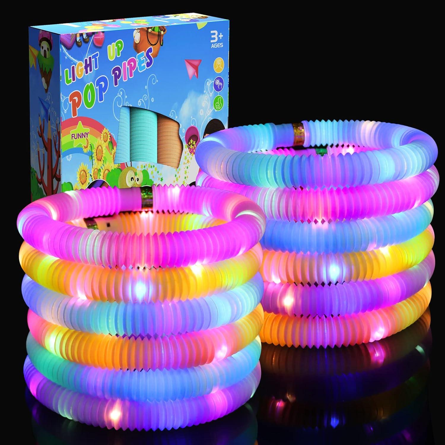 Bastones Brillantes JDDIGI 24 Tubos Fidget para Niños