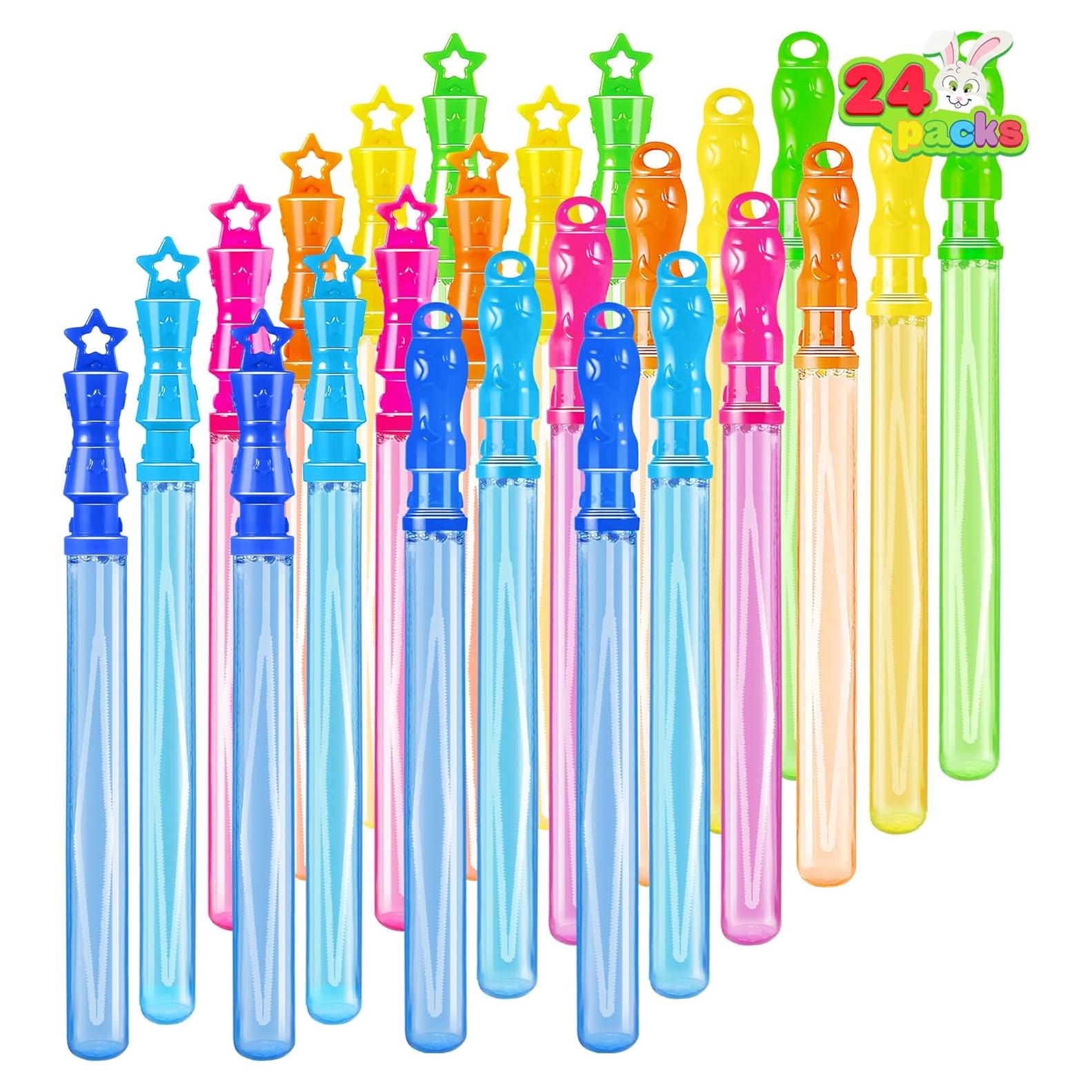 Varitas de Burbujas Gigantes JOYIN 24 Piezas 35,56 cm Colores