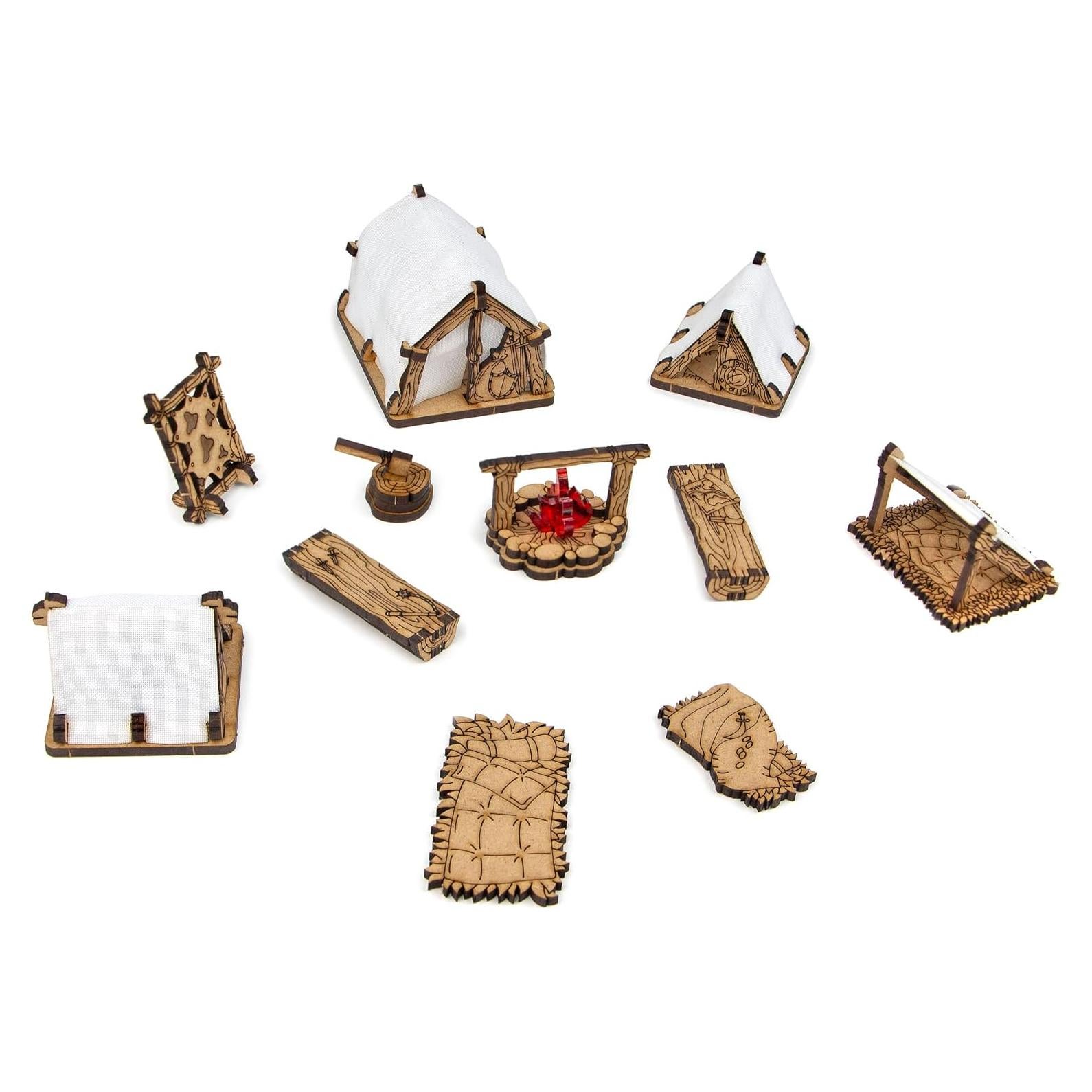 Set de Campamento de Aventureros TowerRex para D&D