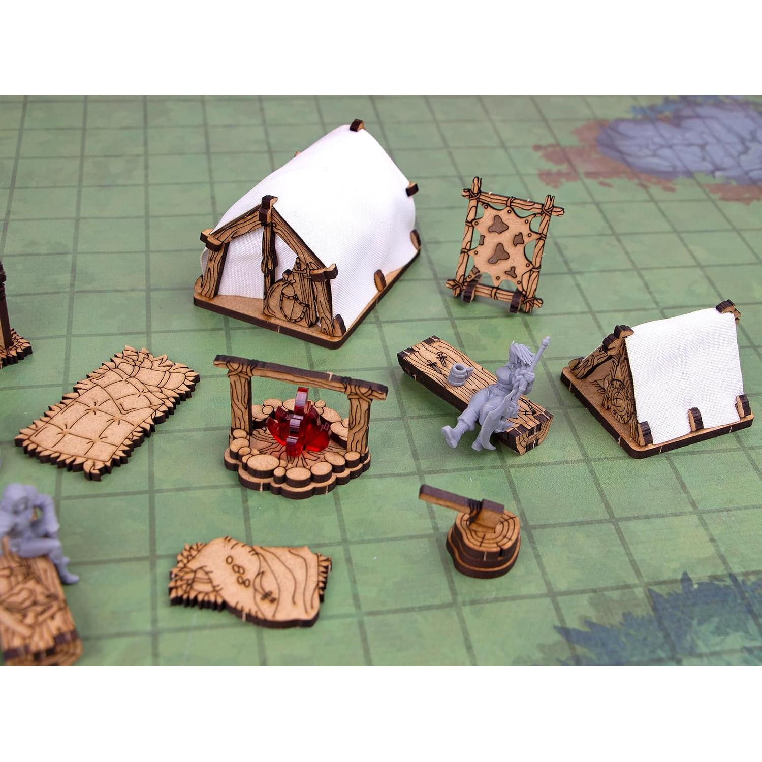 Set de Campamento de Aventureros TowerRex para D&D
