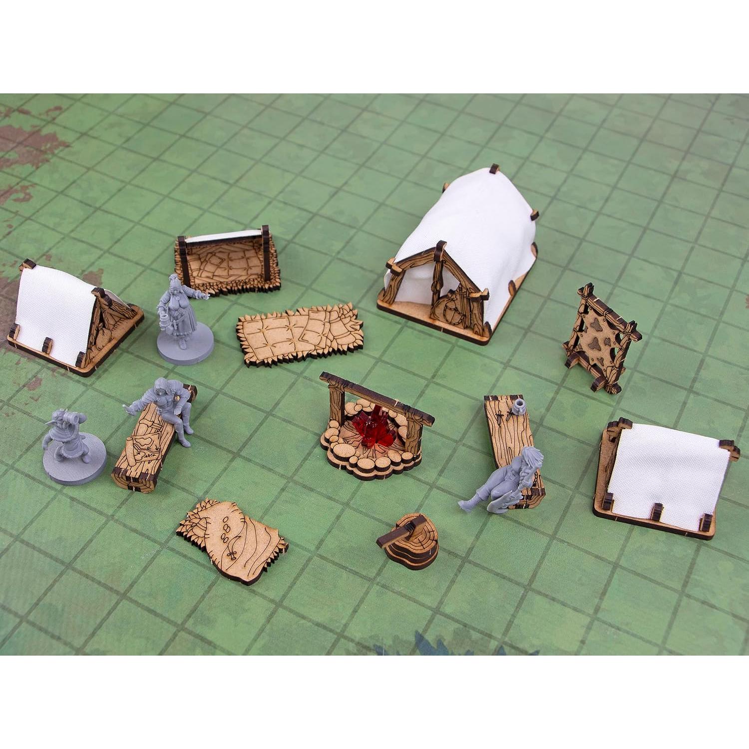 Set de Campamento de Aventureros TowerRex para D&D