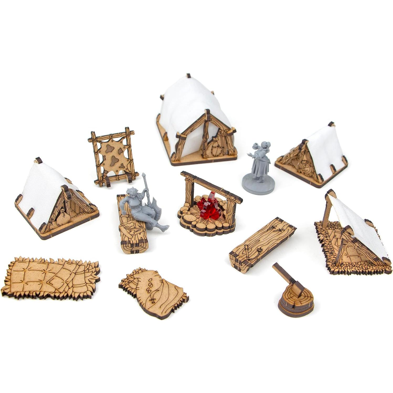 Set de Campamento de Aventureros TowerRex para D&D