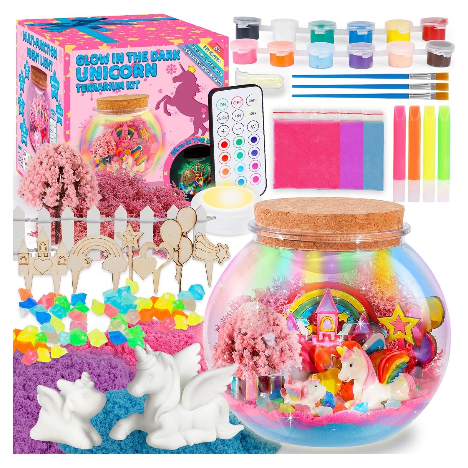Kit Terrario Unicornio Mixtwo DIY Brilla en la Oscuridad