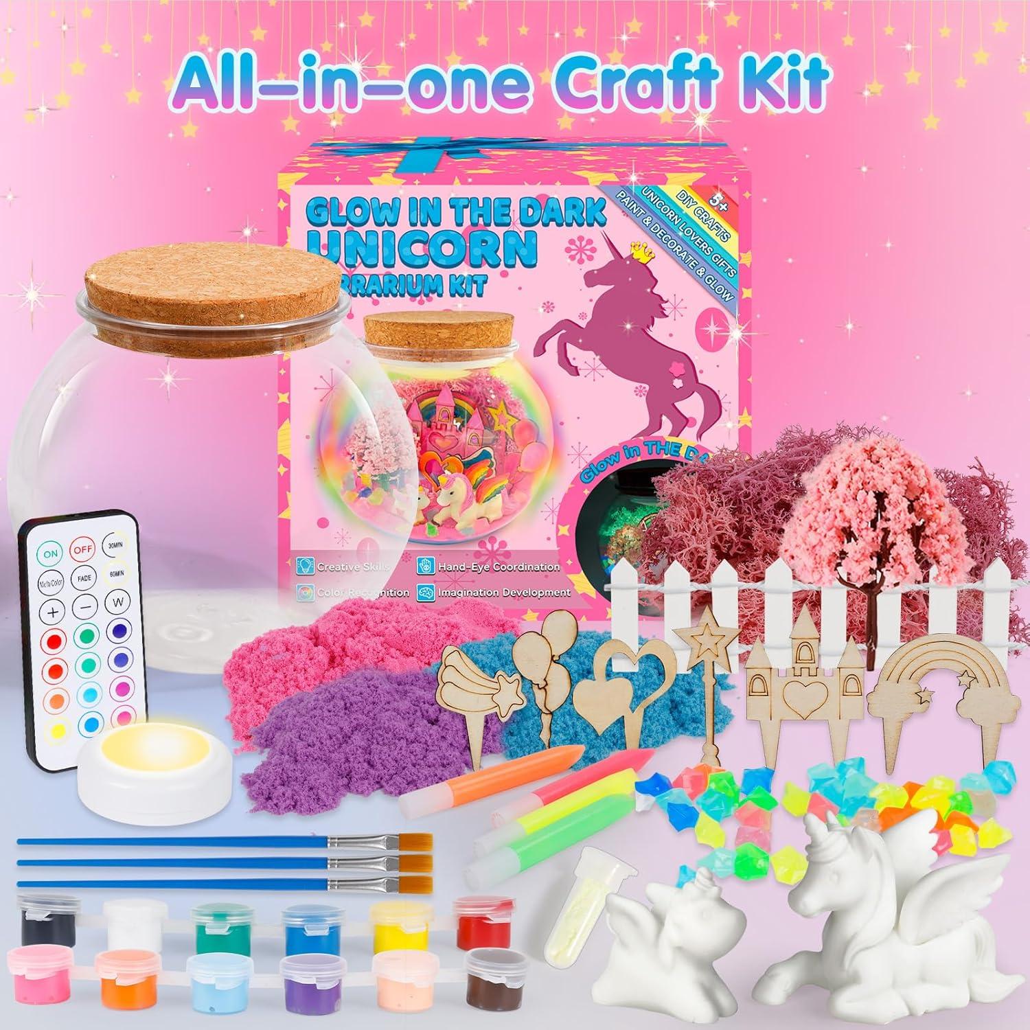 Kit Terrario Unicornio Mixtwo DIY Brilla en la Oscuridad