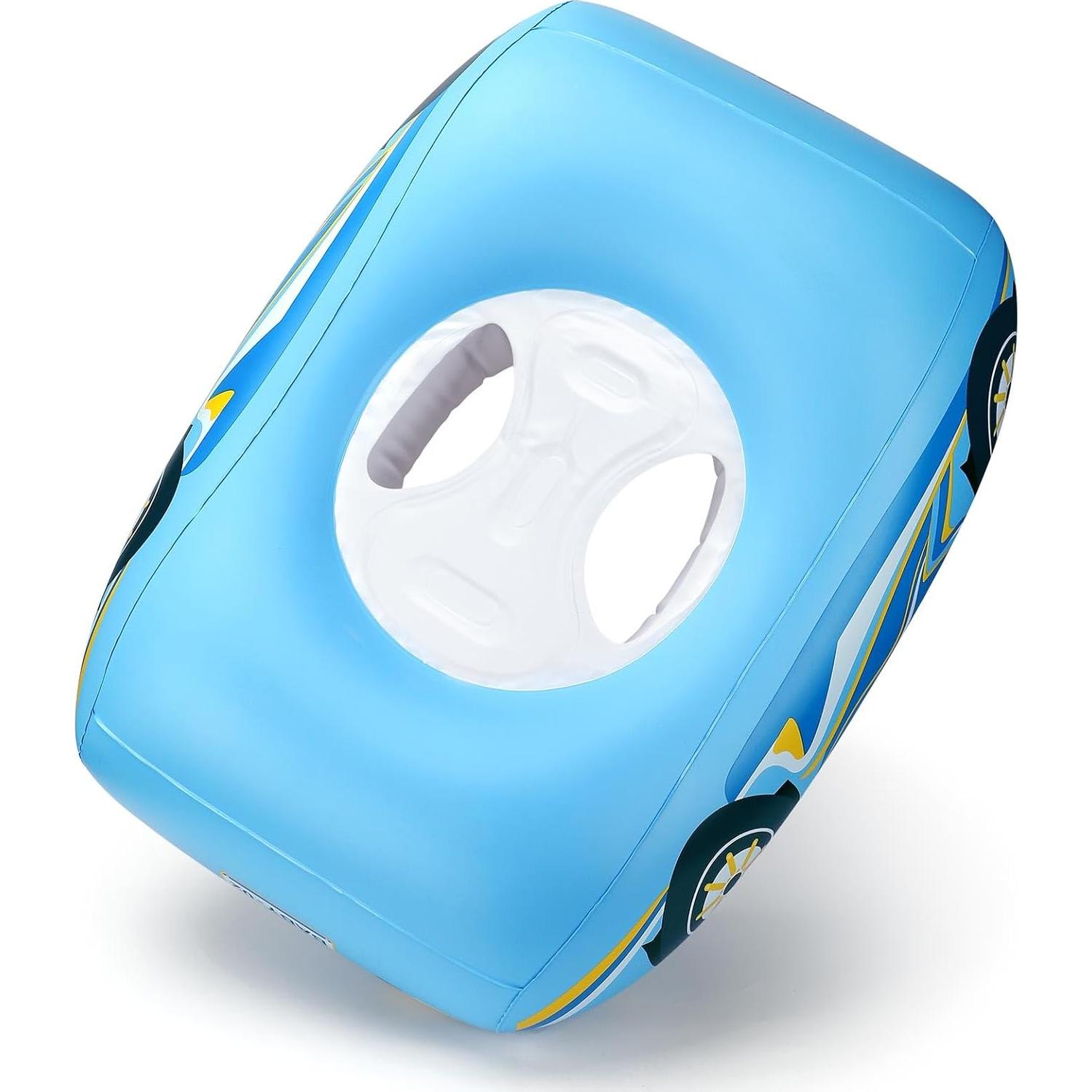 Flotador Inflable Swimbobo Coche Azul con Dosel Solar